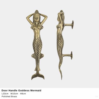 Door Handle Goddess Mermaid