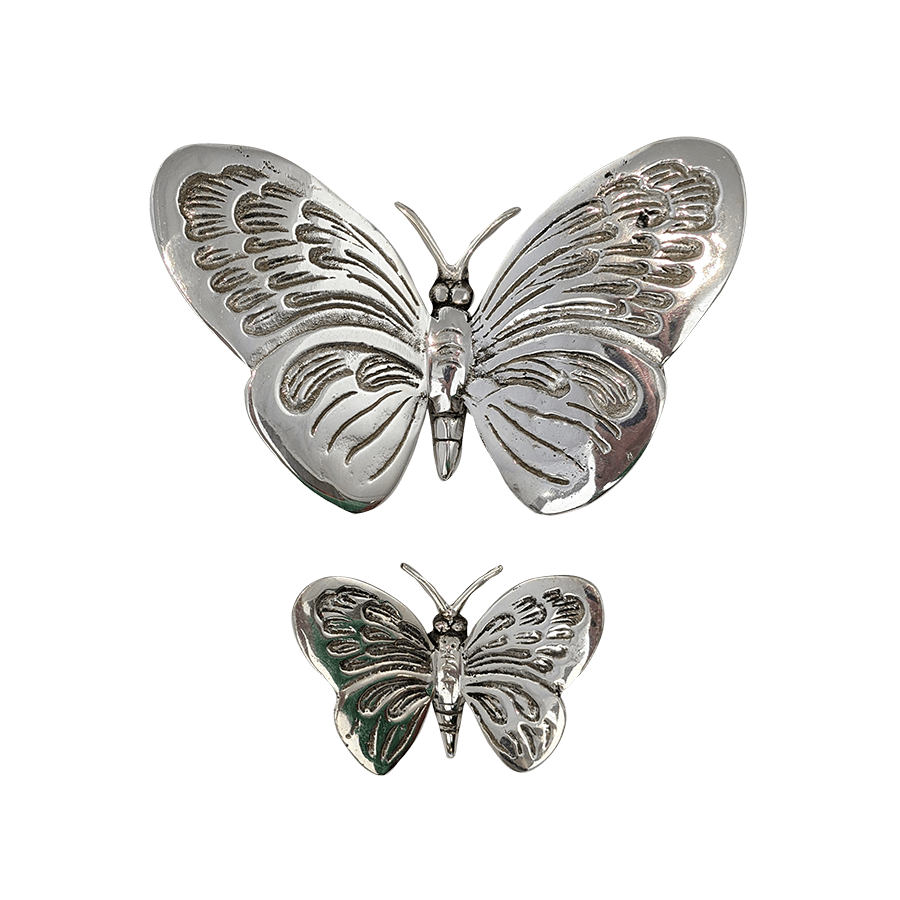 Brass Butterfly - Monarch Silver