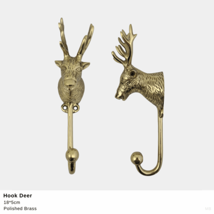 Deer Wall Hook Gold
