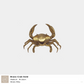 Brass Crab - Gold