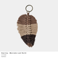 Macrame Leaf Keyring – Handmade Cotton (Multiple Colours)