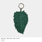Macrame Leaf Keyring – Handmade Cotton (Multiple Colours)