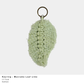 Macrame Leaf Keyring – Handmade Cotton (Multiple Colours)