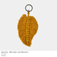Macrame Leaf Keyring – Handmade Cotton (Multiple Colours)