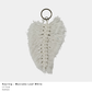 Macrame Leaf Keyring – Handmade Cotton (Multiple Colours)