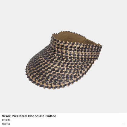 Visor Pixelated Chocolate / Coffee