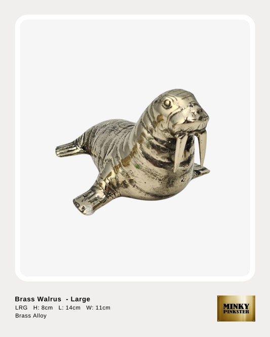 Brass Walrus  - Large