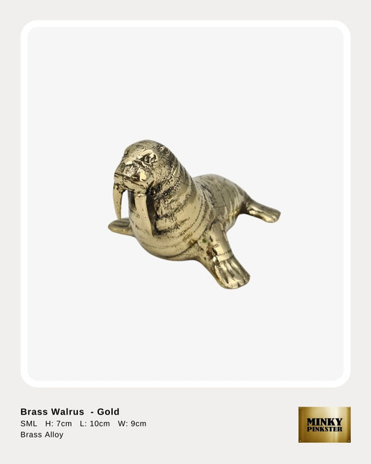 Brass Walrus  - Small
