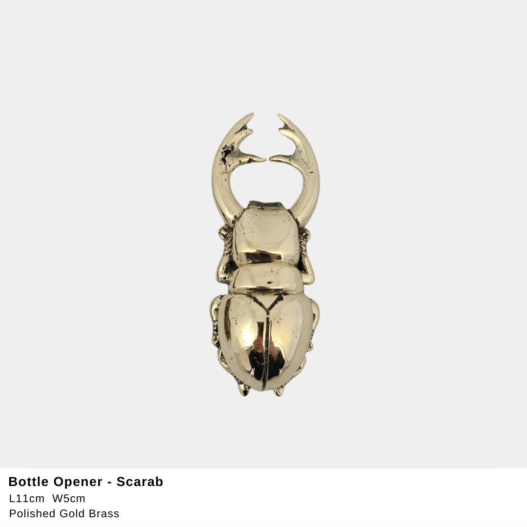 Bottle Opener - Scarab Gold