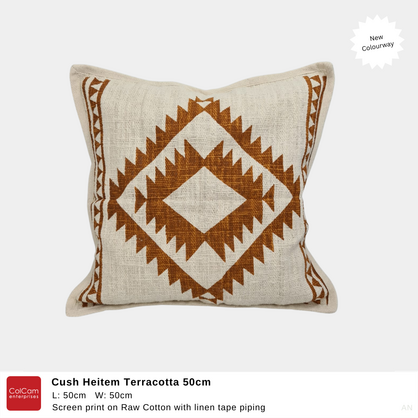 Cushion - Heitem Terracotta 50cm