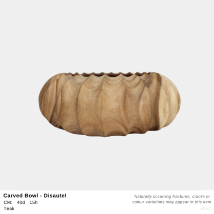 Carved Bowl Disautel Set 2