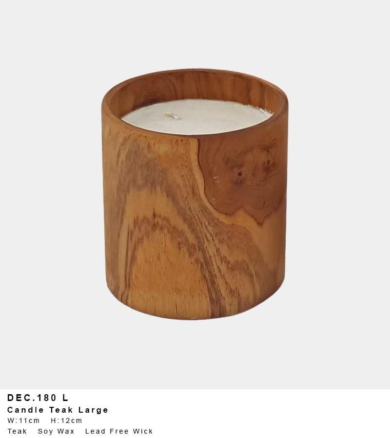 Teak Candle