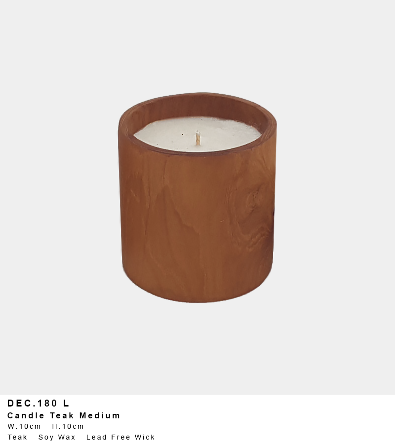 Teak Candle