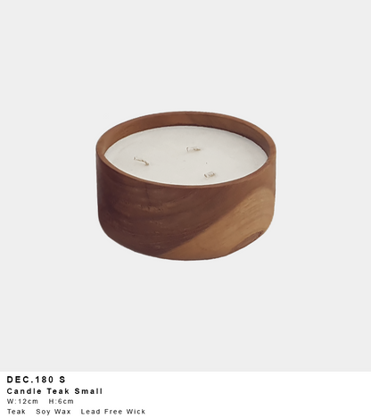 Teak Candle