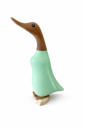 Seafoam Pastel Duck | Handcrafted Wooden Duck – Sold Separately