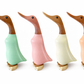 Seafoam Pastel Duck | Handcrafted Wooden Duck – Sold Separately