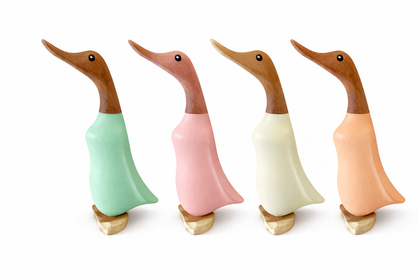 Seafoam Pastel Duck | Handcrafted Wooden Duck – Sold Separately