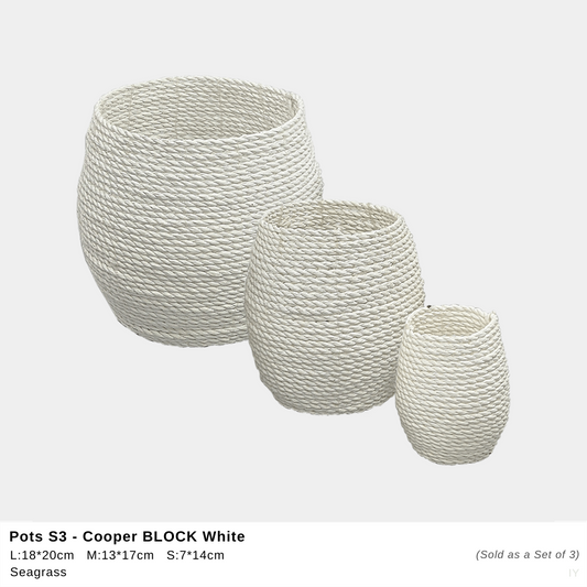 Cooper Pot - White