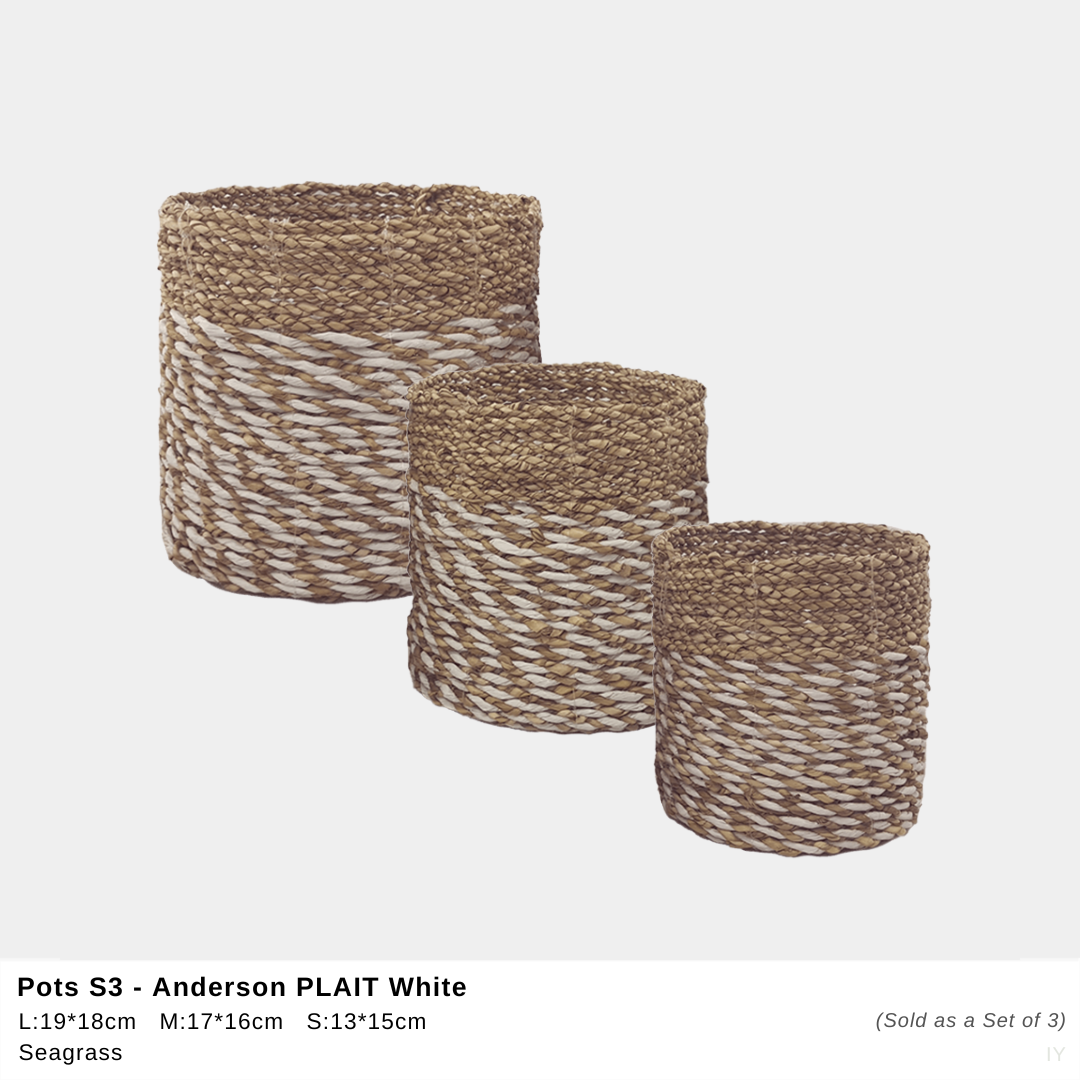 Anderson Pot Twist - White/Natural