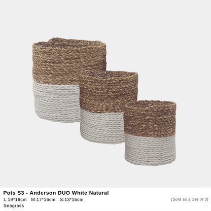 Anderson Pot Duo - Natural White