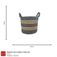Baskets Set 4 Nadera Charcoal