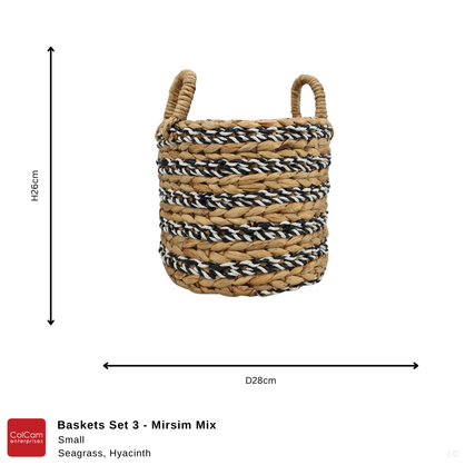 Baskets Set 3 Mirsim Mix