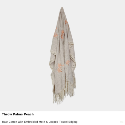 Throw Palms Peach