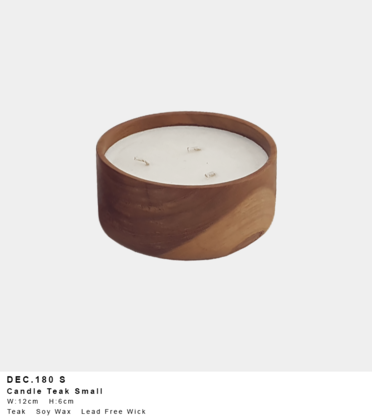Teak & Sandalwood Soy Candle – 3 Sizes Available | Natural Luxe Living